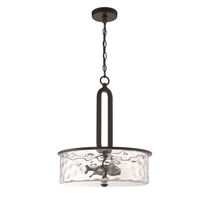 Craftmade Collins 3-LT Pendant – Flat Black – 54293-FB