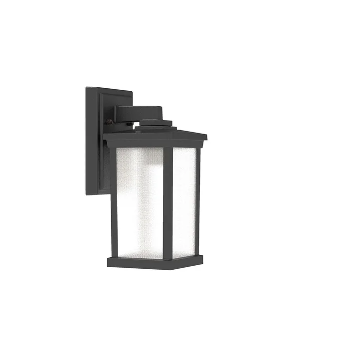 Craftmade Composite Lanterns 1-LT Outdoor Wall Lantern – Black – ZA2404-TB