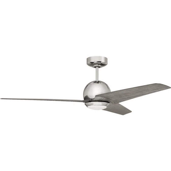 Craftmade NTE52PLN3 Nate Contemporary Polished Nickel LED 52″ Home Ceiling Fan