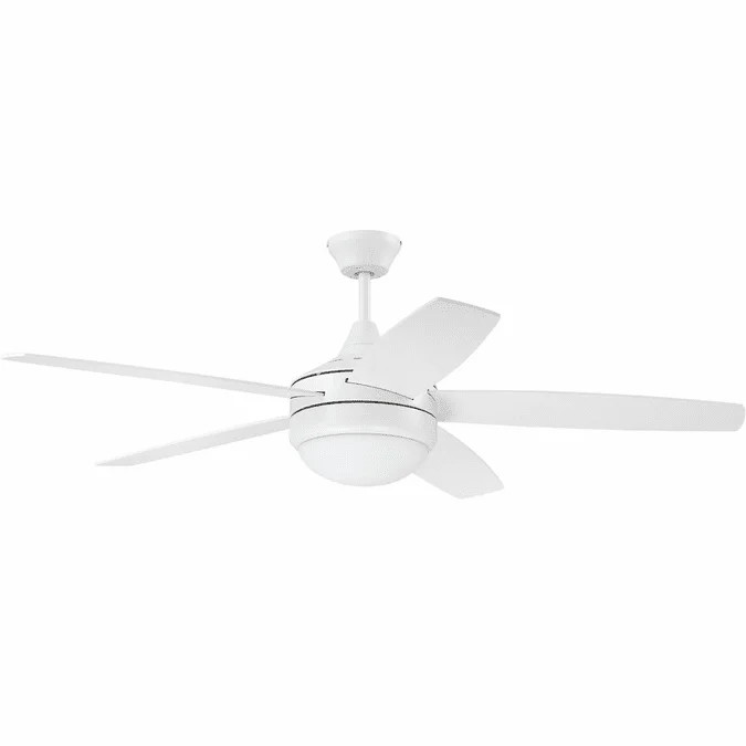 Craftmade PHZ52W5 Phaze II Contemporary White LED 52″ Home Ceiling Fan