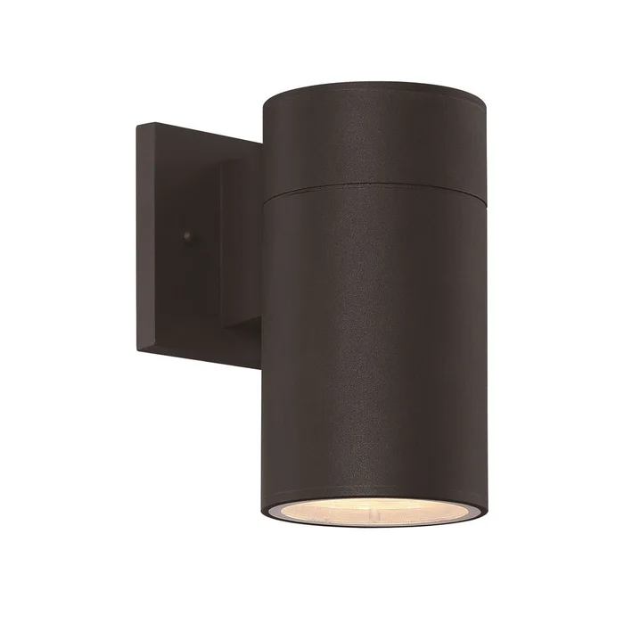 Craftmade Pillar 1-LT Outdoor Wall Lantern – Matte Black – ZA2124-TB-LED