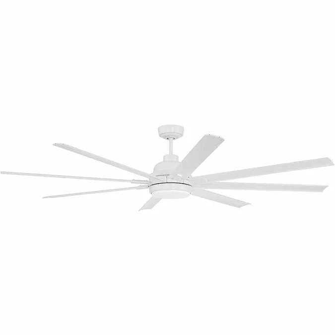 Craftmade RSH72W8 Rush Contemporary White LED 72″ Home Ceiling Fan