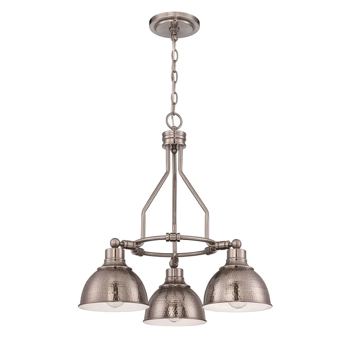 Craftmade Timarron 3-LT Down Chandelier – Antique Nickel – 35923-AN