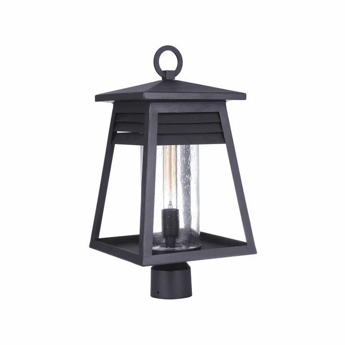 Craftmade ZA2725-TB Becca Textured Matte Black Exterior Post Light