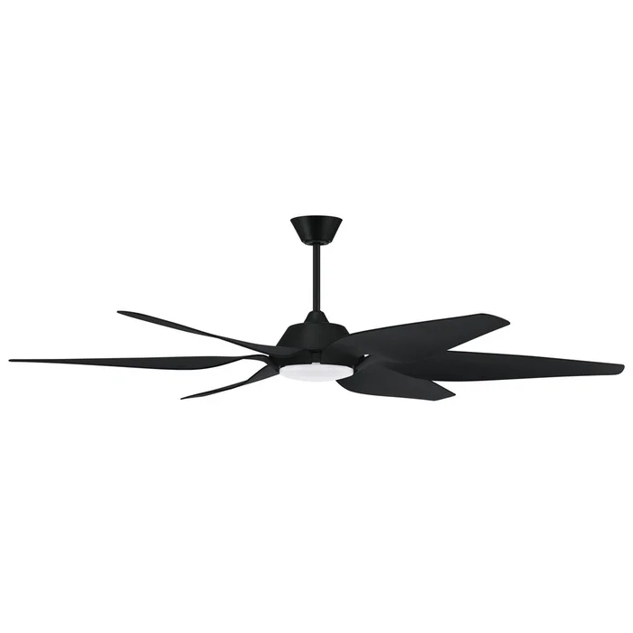 Craftmade Zoom 66″ Ceiling Fan with Blades – Flat Black – ZOM66FB6