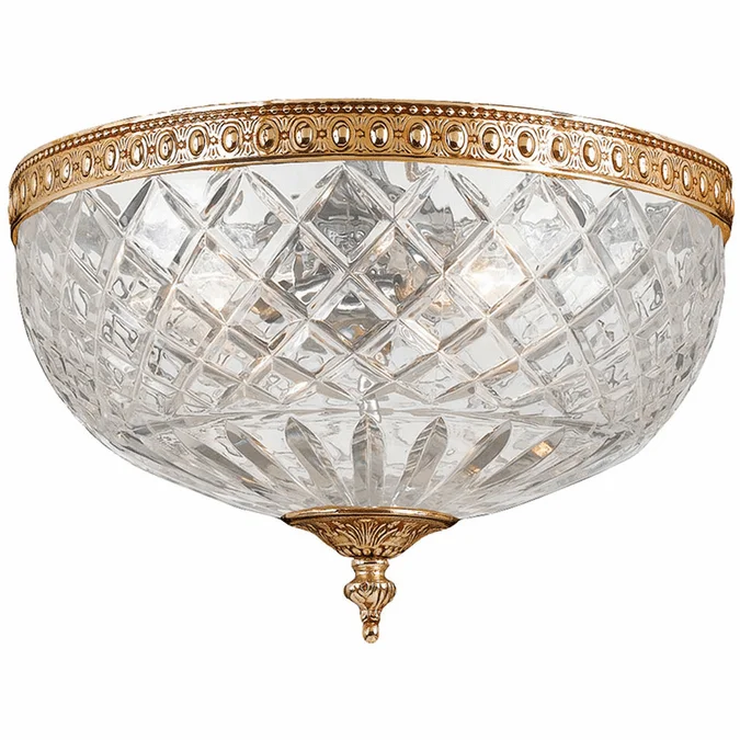 Crystorama 117-10-OB Olde Brass Ceiling Light