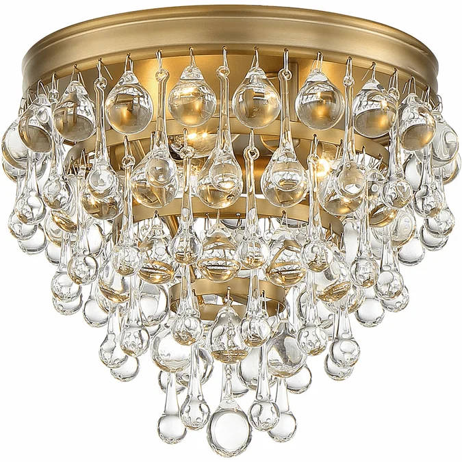 Crystorama 135-VG Calypso Vibrant Gold Ceiling Light Fixture