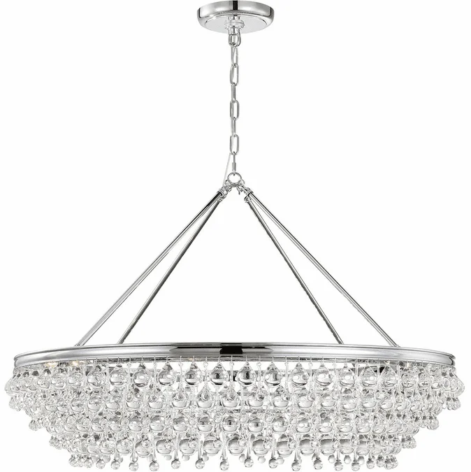 Crystorama 278-CH Calypso Polished Chrome Ceiling Chandelier