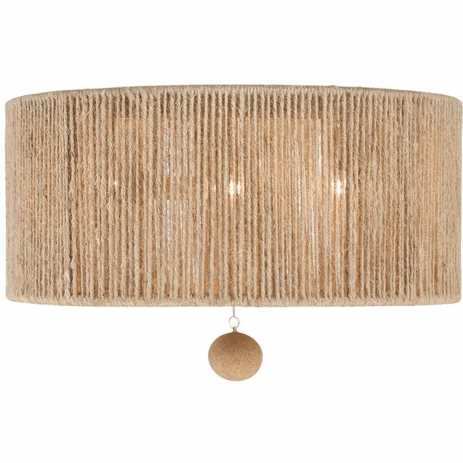 Crystorama JES-B7103-BS Jessa Burnished Silver Ceiling Light Fixture