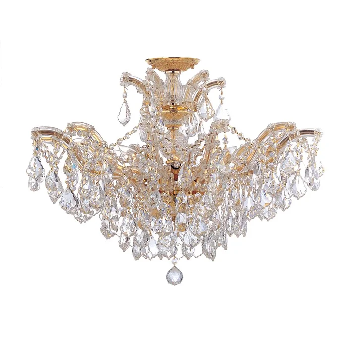 Crystorama Maria Theresa 6 Light Ceiling Mount – Gold – 4439-GD-CL-SAQ_CEILING