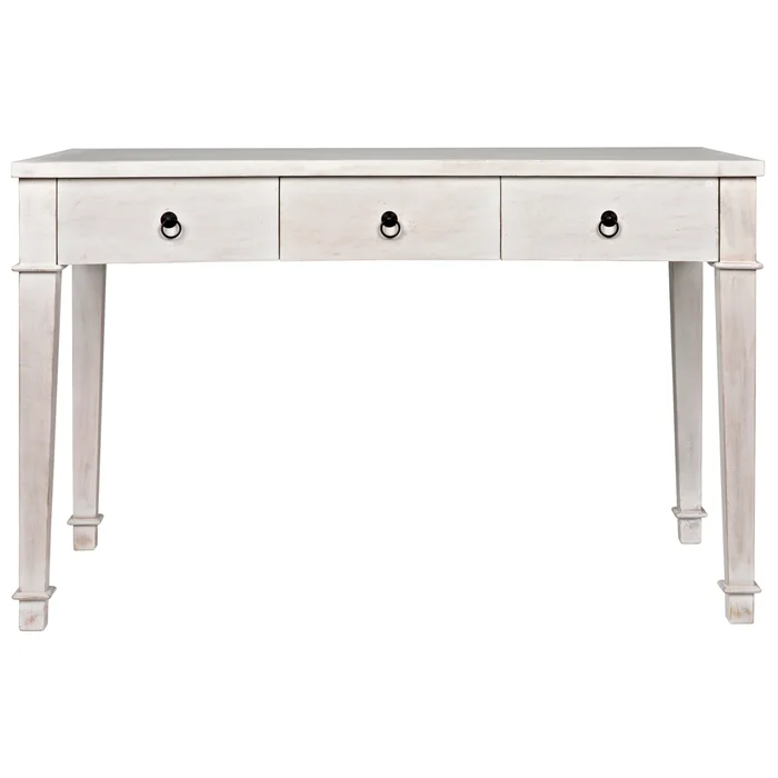 curba desk, white wash