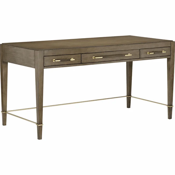 Currey & Company 3000-0131 Verona Chanterelle Contemporary Chanterelle / Coffee / Champagne Chanterelle Desk