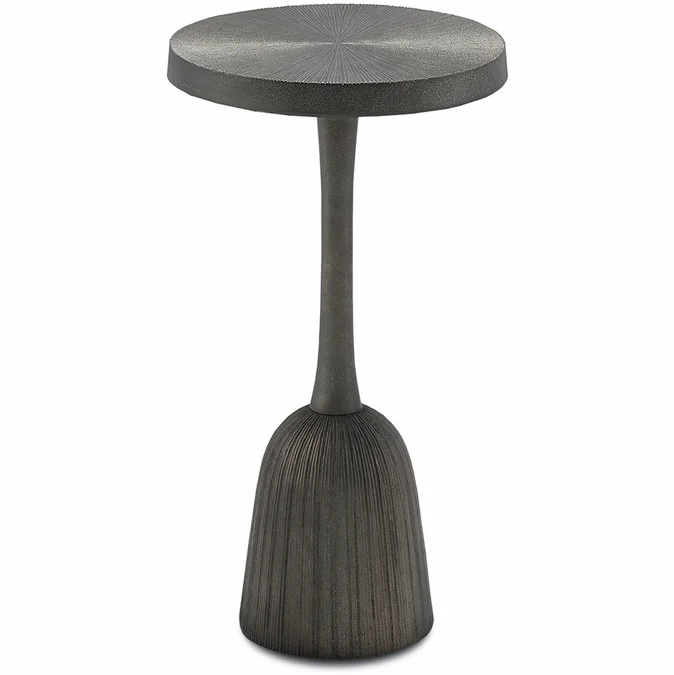 Currey & Company 4000-0026 Tulee Modern Antique Black Accent Table