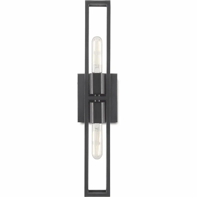 Currey & Company 5800-0021 Bergen Contemporary Oil Rubbed Bronze Wall Light Sconce