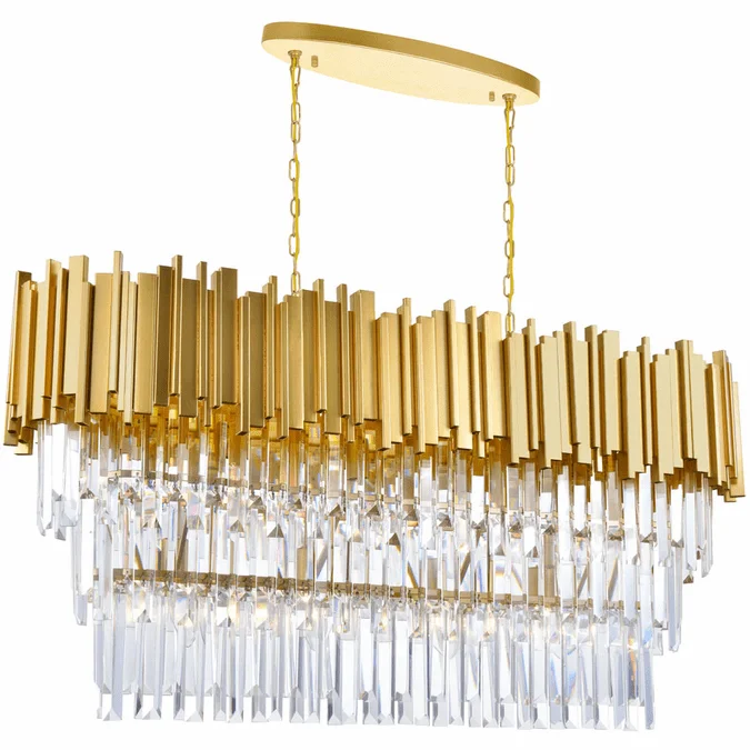 CWI 1112P38-9-169 Deco Medallion Gold Kitchen Island Lighting