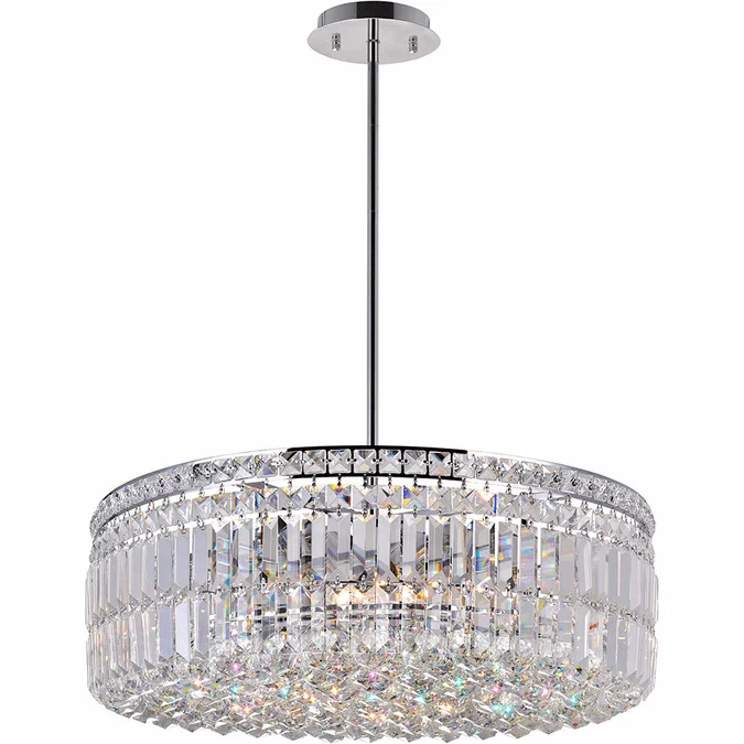 CWI 8006P24C-R Colosseum Chrome 24″ Pendant Lighting Fixture
