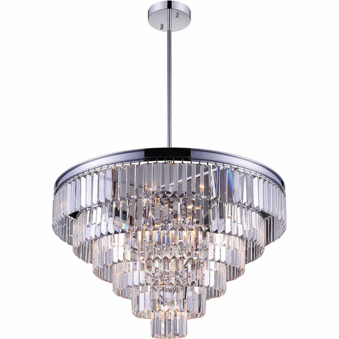 CWI 9969P30-15-601 Weiss Chrome 30″ Hanging Light