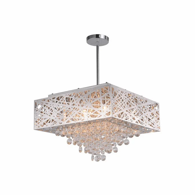 CWI Lighting 1032P18-9-601-S Eternity Modern Chrome 18″ Drop Ceiling Light Fixture