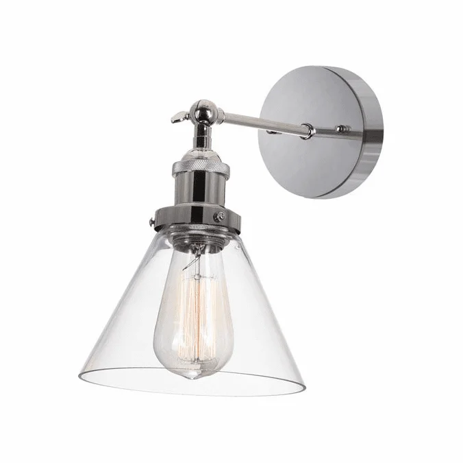 CWI Lighting 9735W7-1-613 Eustis Modern Polished Nickel Wall Swing Arm Lamp