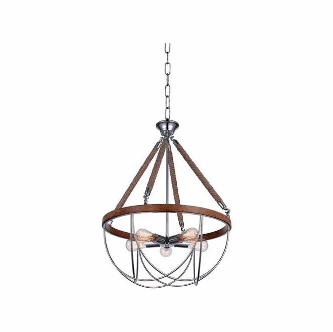 CWI Lighting 9965P24-5-601 Parana Modern Chrome 24″ Drop Ceiling Lighting