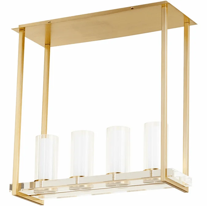 Cyan 09226 Orion Modern Aged Brass Kitchen Island Light