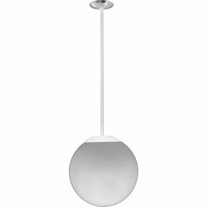 Dabmar D7500-24-LED-W Modern White LED 24″ Ceiling Pendant Light