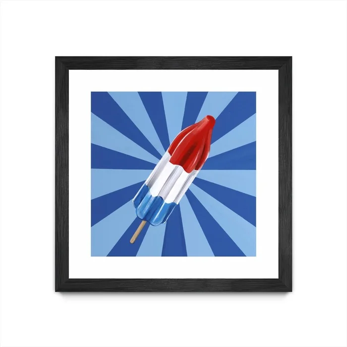 Daily Cravings Vi Matted and Framed Black 36×36 Wall Art|uvre dart murale encadre noire et mate Daily Cravings Vi 36×36