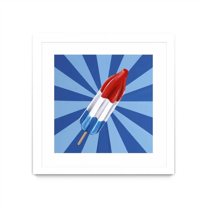 Daily Cravings Vi Matted and Framed White 30×30 Wall Art|uvre dart murale encadre blanche et mate Daily Cravings Vi 30×30