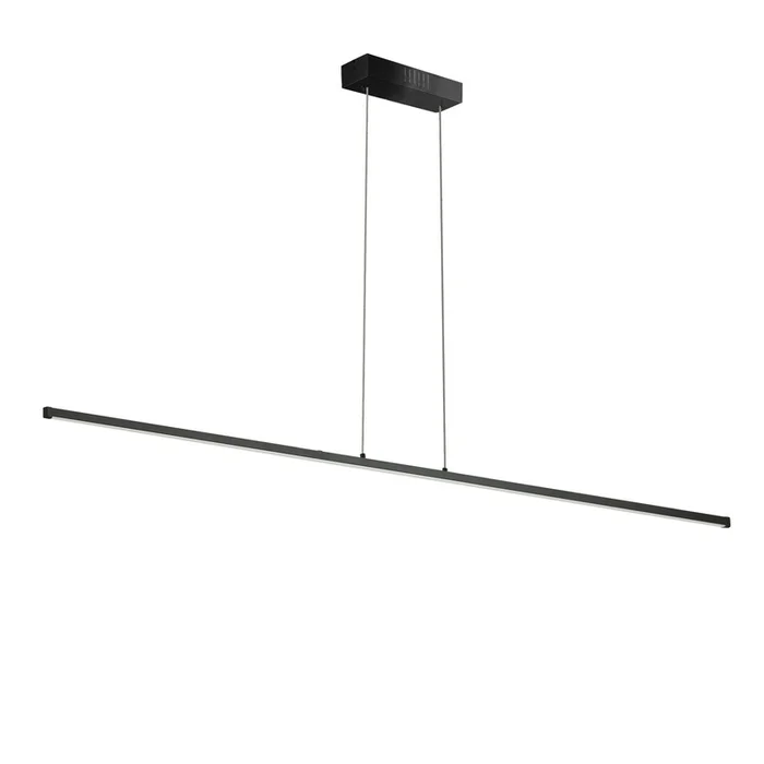 Dainolite Array LED Horizontal Pendant 30w 36 Matte Black Finish White Acrylic Diffuser Lamp|Luminaire suspendu horizontal Array de Dainolite de 36po en acrylique blanc qui diffuse la lumire, avec fini noir mat et ampoule DEL de 30W