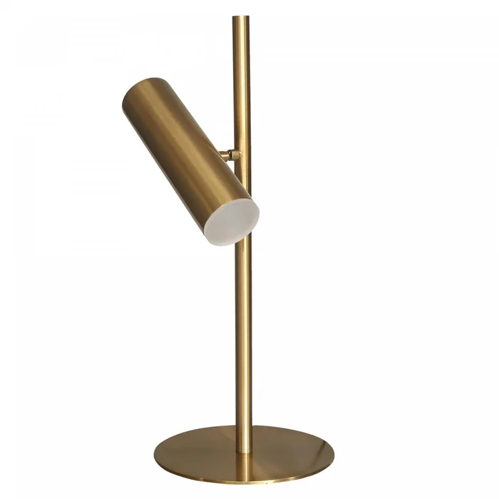 Dainolite Constance Table Lamp 6w Aged Brass Finish Frosted Acrylic Diffuser|Lampe de table Constance de Dainolite en acrylique givr qui diffuse la lumire, avec fini laiton vieilli et ampoule de 6W