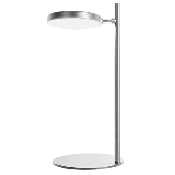 Dainolite Fia 1 Light LED Table Lamp Satin Chrome|Lampe de table Fia de Dainolite avec fini chrom satin et 1ampoule DEL