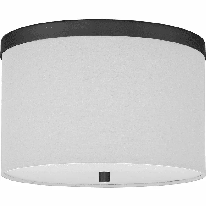 Dainolite FRD-122FH-MB-WH Frederica Modern White Flush Mount Light Fixture