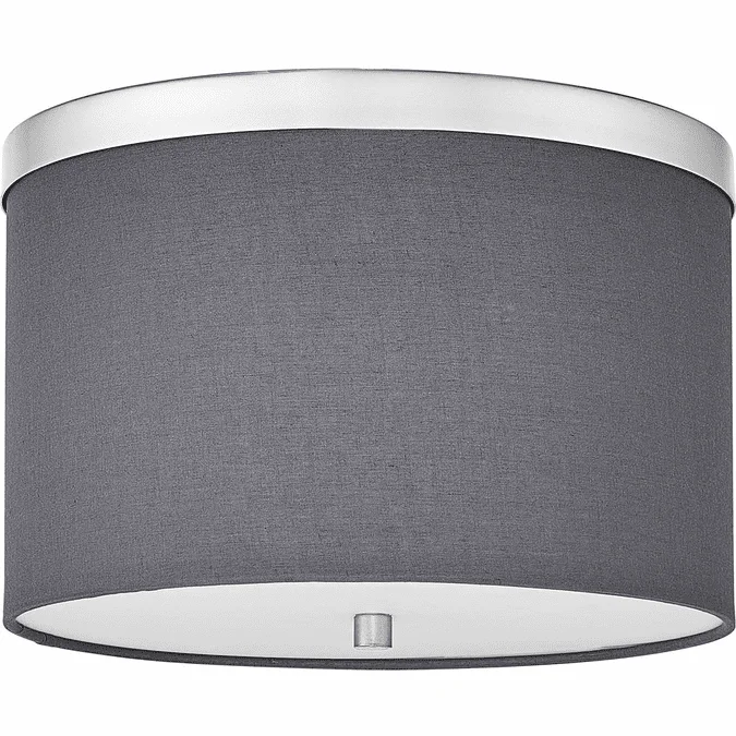 Dainolite FRD-122FH-PC-GRY Frederica Modern Grey Home Ceiling Lighting