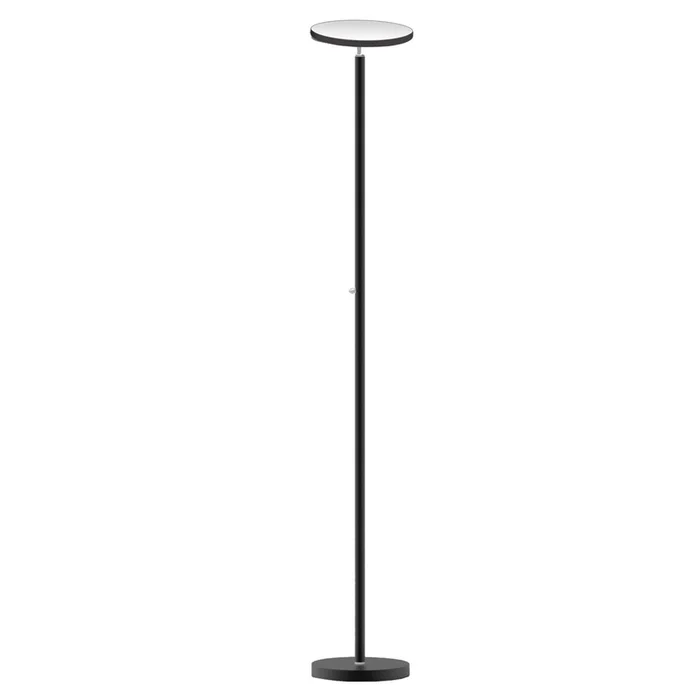 Dainolite LED Torchier Floor Lamp Sandy Black Finish|Lampe pied torchre de Dainolite avec fini noir sabl et ampoule DEL