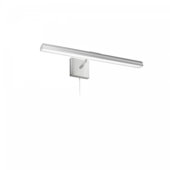 Dainolite Leonardo 24 Picture Light 30w Satin Chrome With Frosted Glass Diffuser Lamp|Lampe pour affichage dimage Leonardo de Dainolite de 24po en verre givr qui diffuse la lumire, avec fini chrom satin et ampoule de 30W