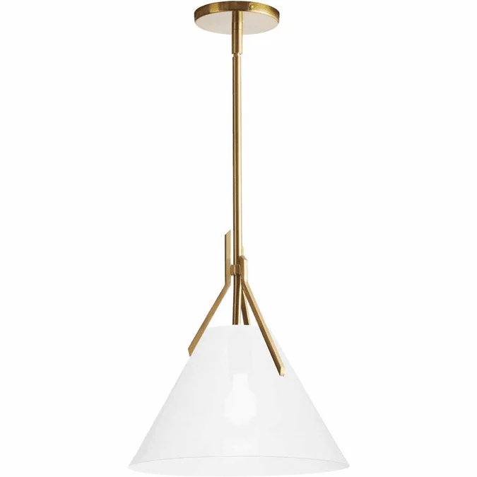 Dainolite NIC-101P-AGB Nicole Contemporary Aged Brass Drop Ceiling Light Fixture
