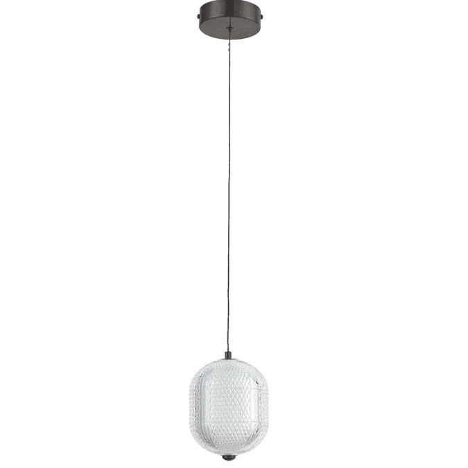 Dainolite PRI-67LEDP-MB Peri Contemporary Clear LED Mini Pendant Lighting Fixture