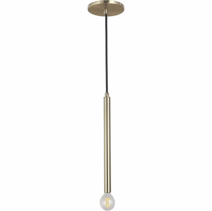Dainolite SNY-121P-AGB Sanya Contemporary Aged Brass Mini Pendant Lighting Fixture