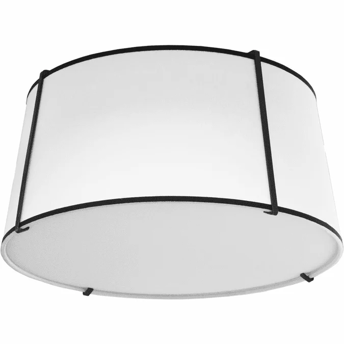 Dainolite TRA-3FH-BK-WH Trapezoid Contemporary Black / White Ceiling Lighting