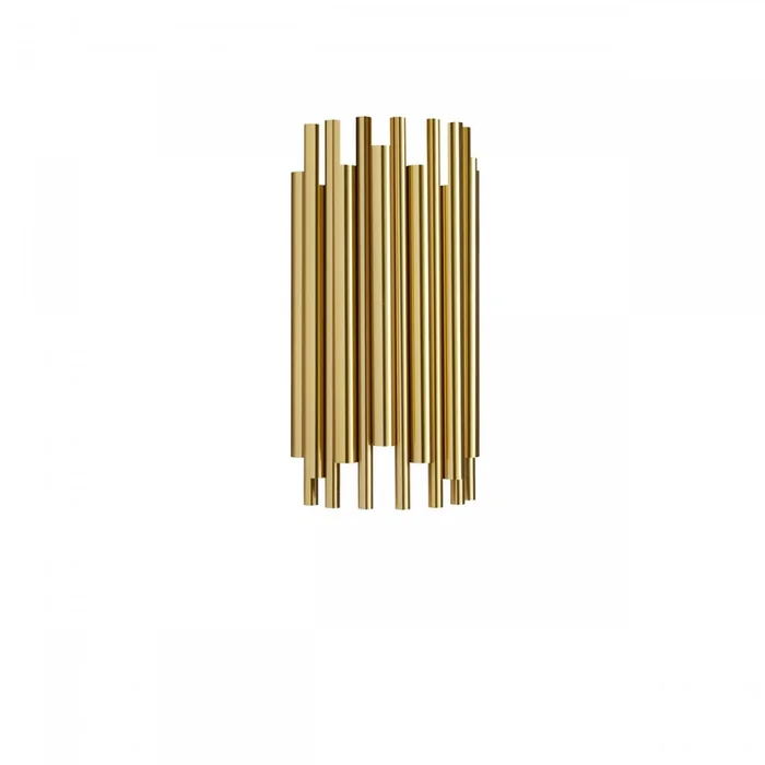 Dainolite Weslyn 2 Light Wall Sconce Short-Aged Brass Lamp|Petite applique murale Weslyn de Dainolite avec fini laiton antique et 2ampoules