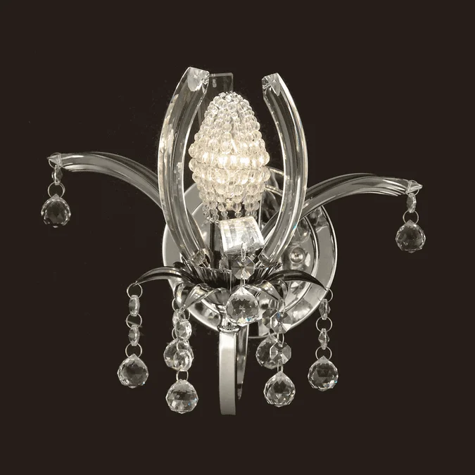 Dale Tiffany GW10740 Sullivan Polished Chrome Wall Lighting Fixture