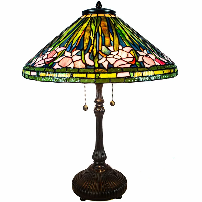Dale Tiffany TT21152 Daffodil Tiffany Antique Bronze Table Lighting