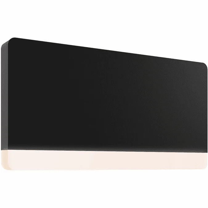 DALS Lighting SQSTP-CC-BK Alto Contemporary Black LED Outdoor Lighting Sconce