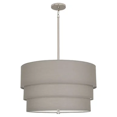Decker Three Light Pendant in Polished Nickel (165|SG142)