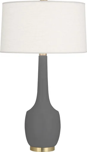 Delilah One Light Table Lamp in Matte Ash Glazed Ceramic (165|MCR70)