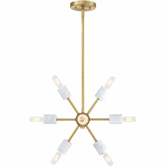 Designers Fountain D304C-15P-BG Star Dust Modern Brushed Gold Ceiling Light Pendant