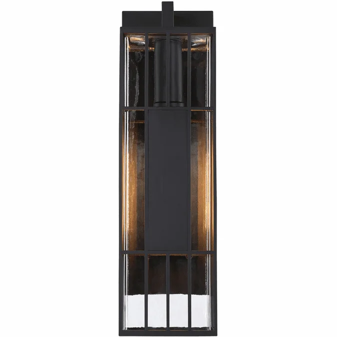 Designers Fountain D351M-22EW-BK Edgehill Matte Black 22″ Outdoor Wall Light Sconce