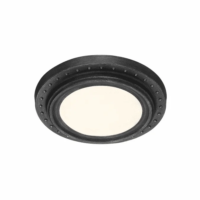 Designers Fountain LED1272-WP Contemporary Weathered Pewter LED Flush Mount Ceiling Light Fixture