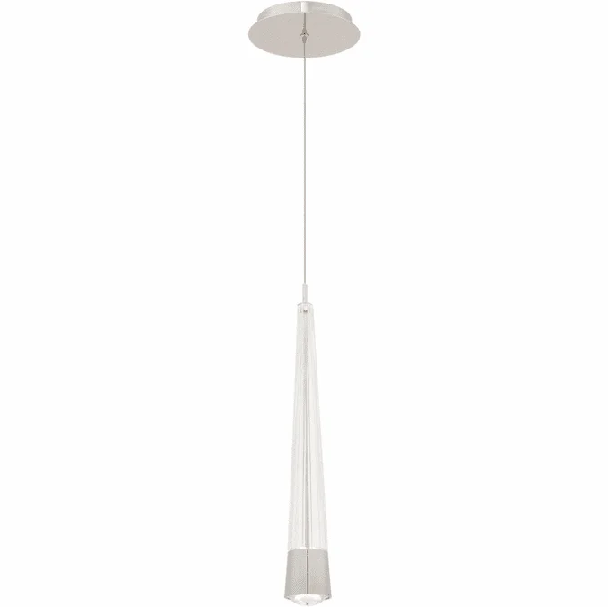 dweLED by WAC PD-59416-CH Quill Contemporary Chrome LED Mini Ceiling Pendant Light