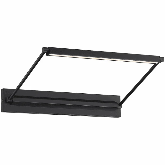 dweLED by WAC PL-LED17-30-BK Hudson Contemporary Black LED 17″ Picture Lighting